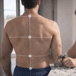 escultura de hombre entrenando en gimnasio