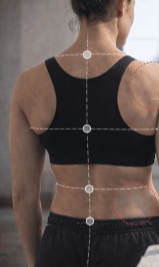 Mujer posando en análisis de forma y cuerpo